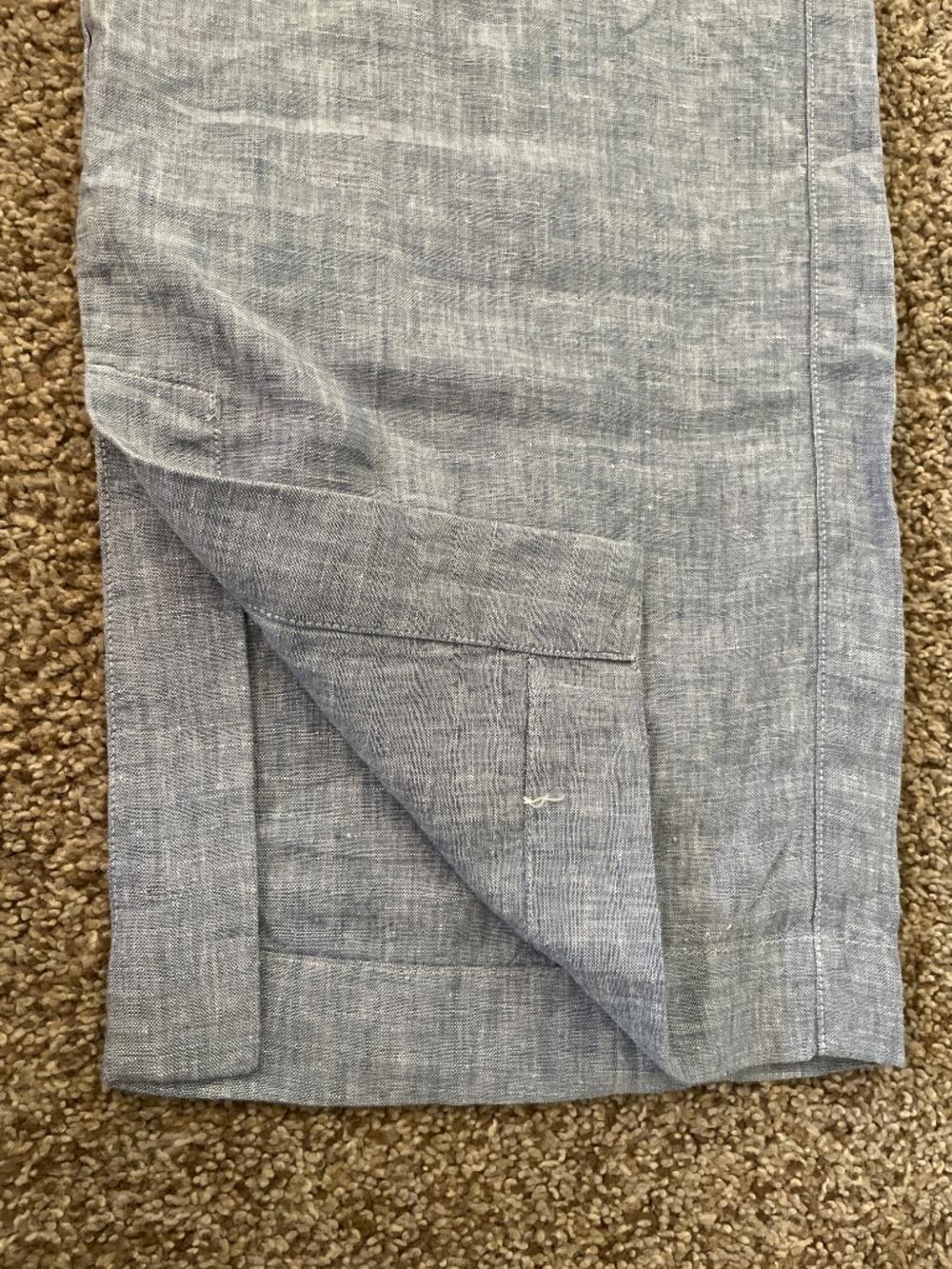 Athleta Retreat Linen Wide Leg Pants - Chambray Blue - Size 8 / Medium [NWOT] - Picture 7 of 12